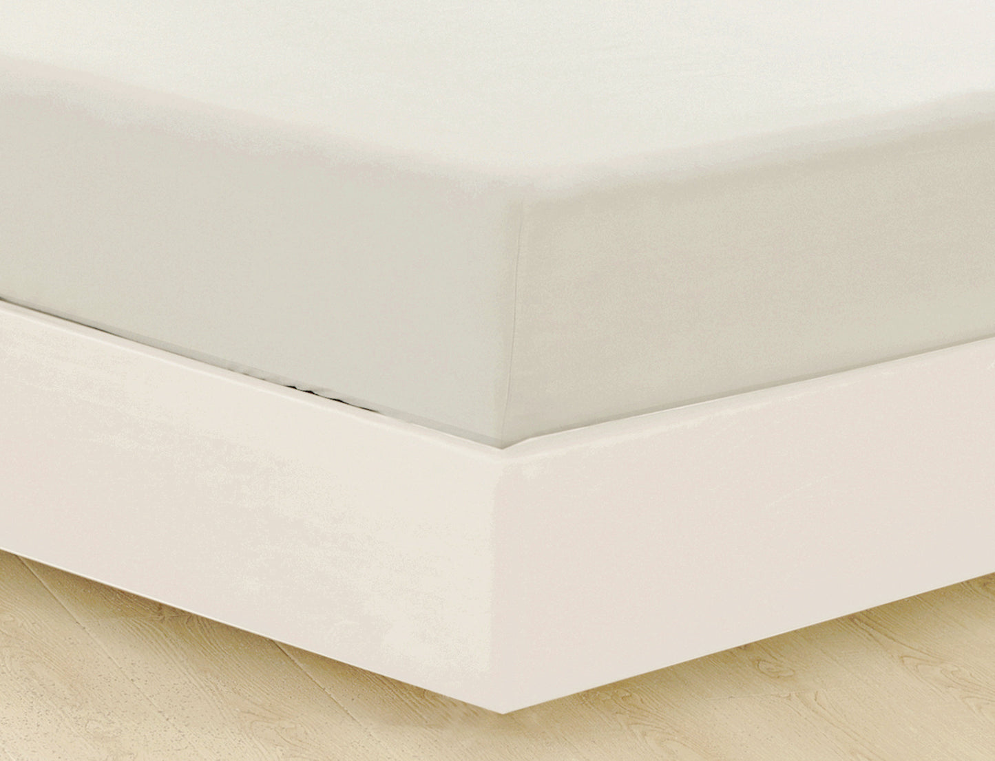 Solid Rayon from Bamboo Soft Silky Deep Pocket All Season Bedding Wrinkle Free Fitted Sheet, Silver