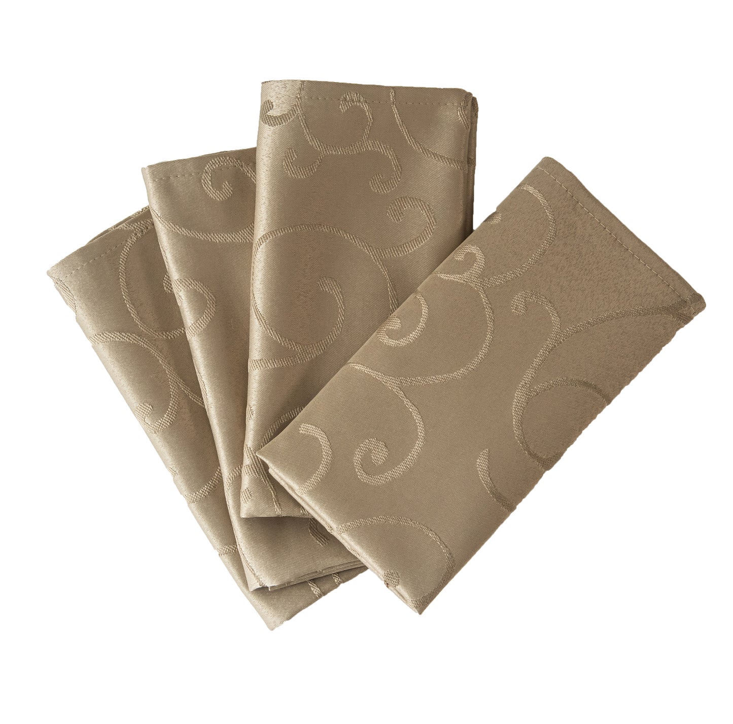 Jacquard Waterproof Thick Luxury Premium Solid Liquid Repellent Stain Resistant Decorative Home Kitchen Tablecloth, Taupe Color