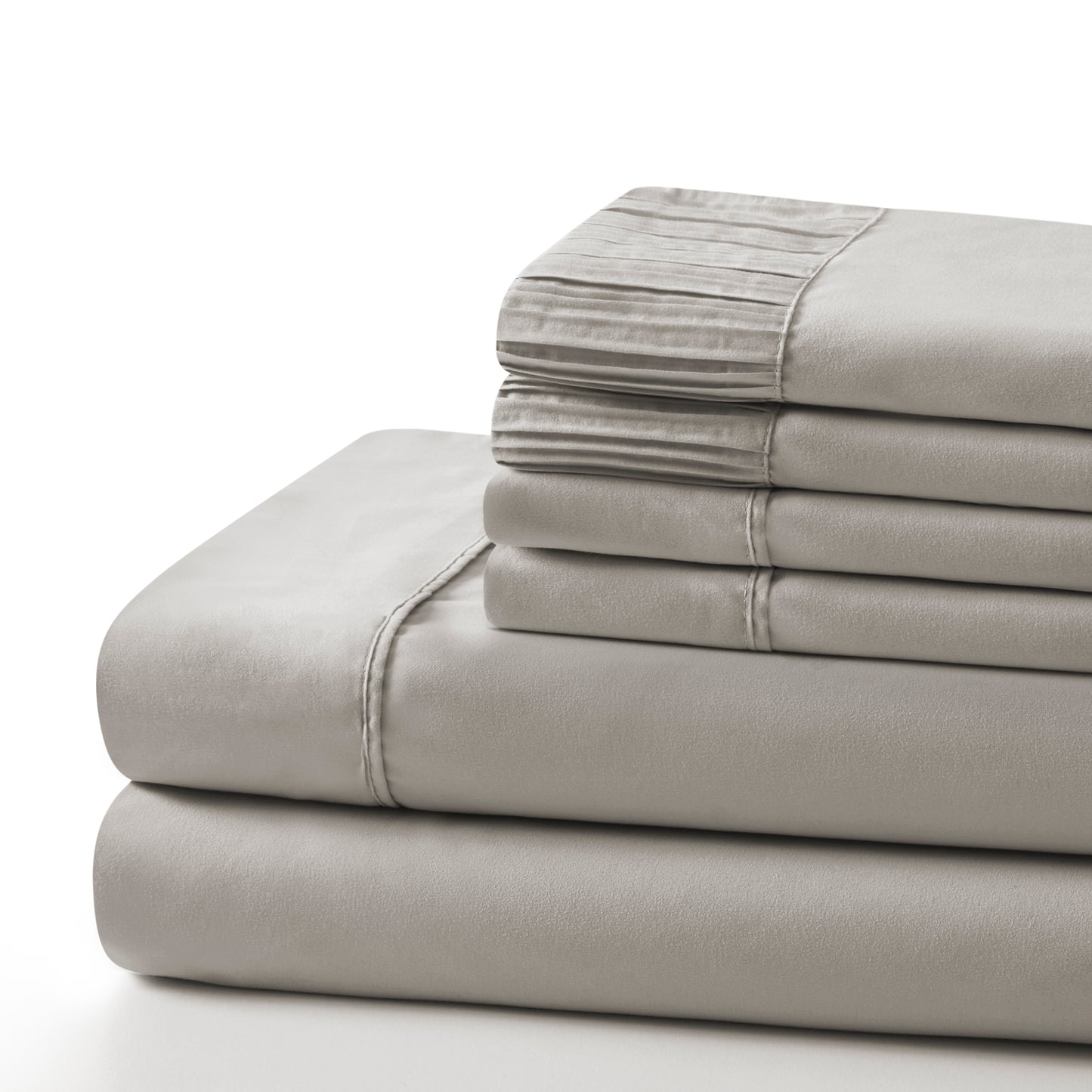 Solid Rayon from Bamboo Soft Silky Deep Pocket Bedding All Season Sheet Set, Taupe