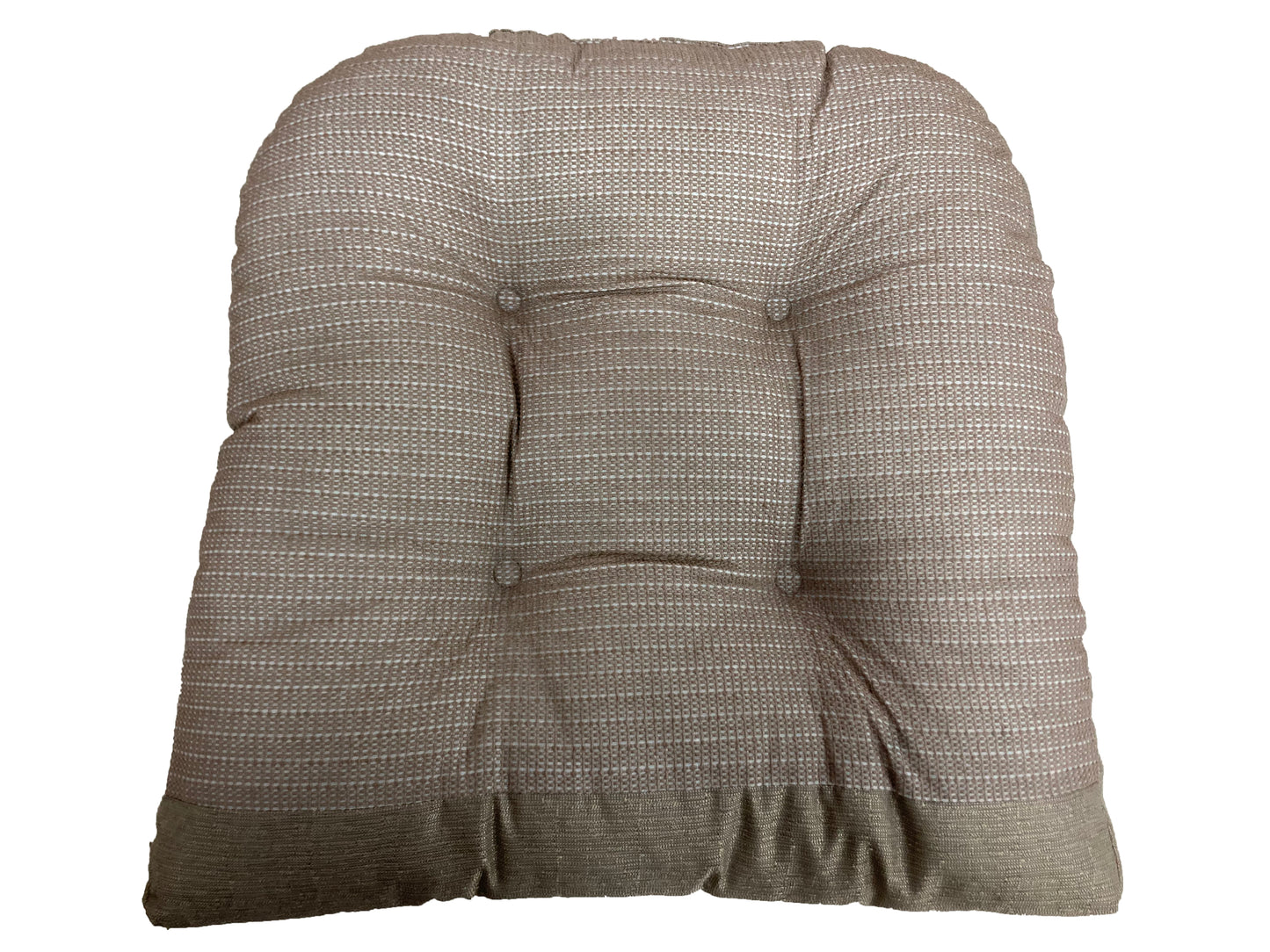 Rocking Chair Cushion Premium Comfortable Thick Nonslip Back Tufted High-Backed Lounger Seat Pads 2 Piece Set, Taupe
