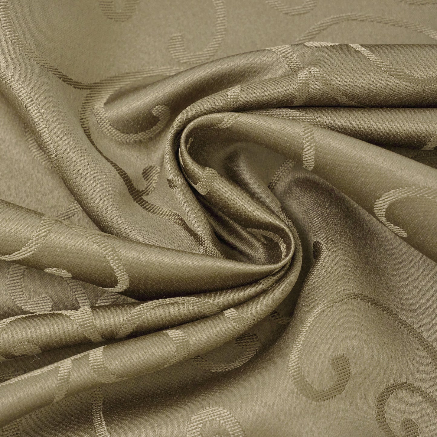 Jacquard Waterproof Thick Luxury Premium Solid Liquid Repellent Stain Resistant Decorative Home Kitchen Tablecloth, Taupe Color