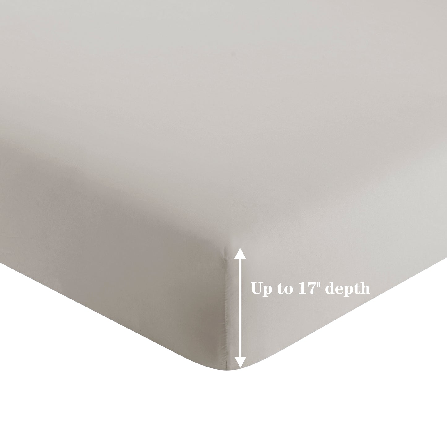 Solid Rayon from Bamboo Soft Silky Deep Pocket Bedding All Season Sheet Set, Taupe