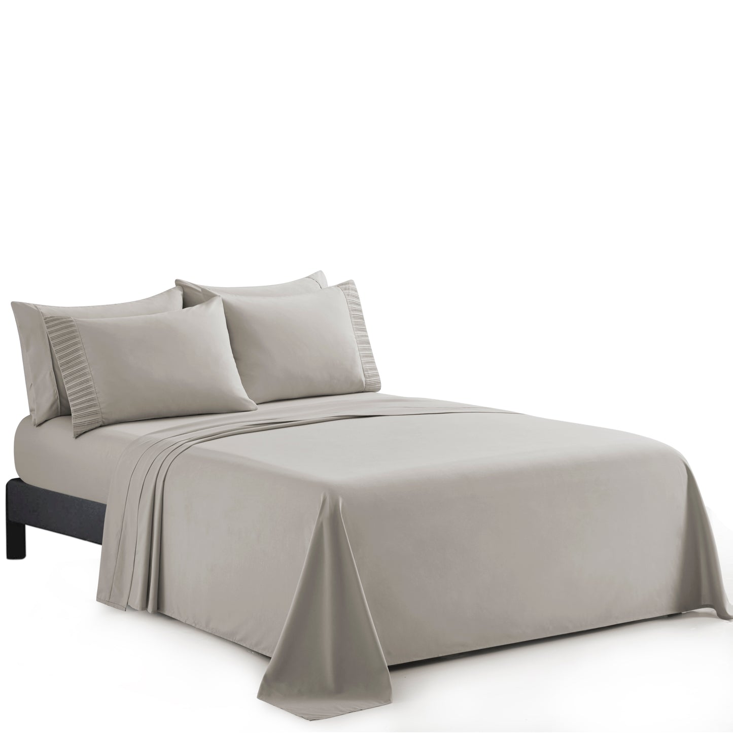 Solid Rayon from Bamboo Soft Silky Deep Pocket Bedding All Season Sheet Set, Taupe