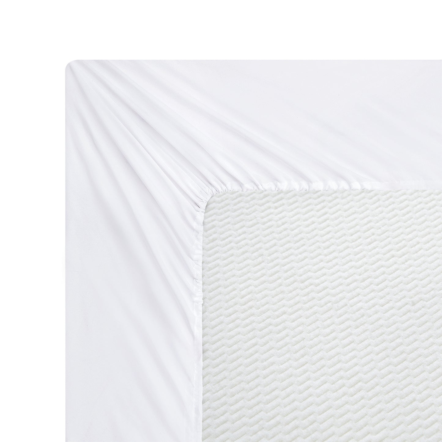 600 Thread Count Cotton Percale Soft Deep Pocket Solid Bedding All Season Sheet Set, White