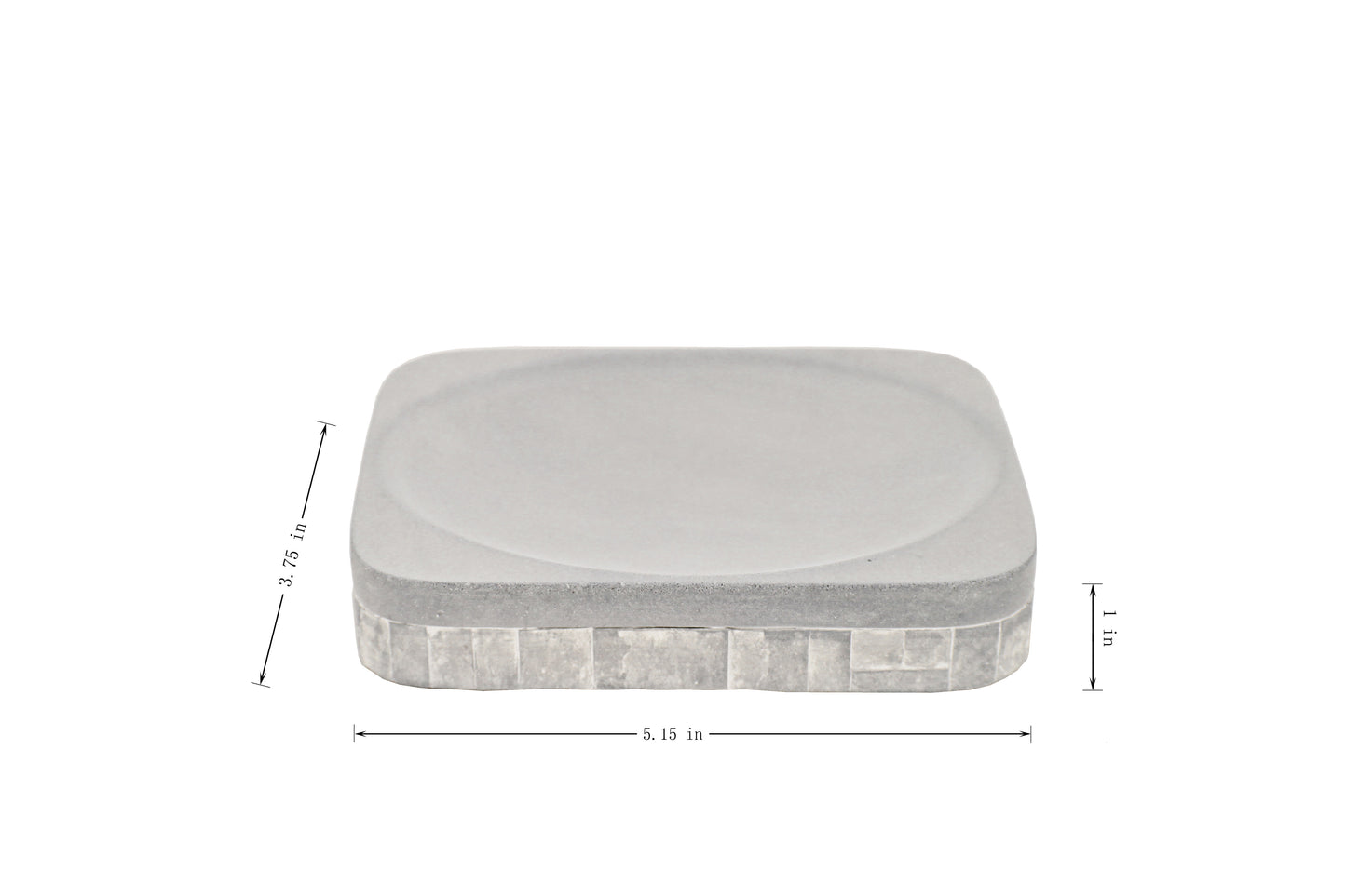 Modern Luxury Décor Bath Accessory Ensemble Bathroom Lotion Dispenser Toothbrush Holder Tumbler Soap Dish, Grey Brick Concrete