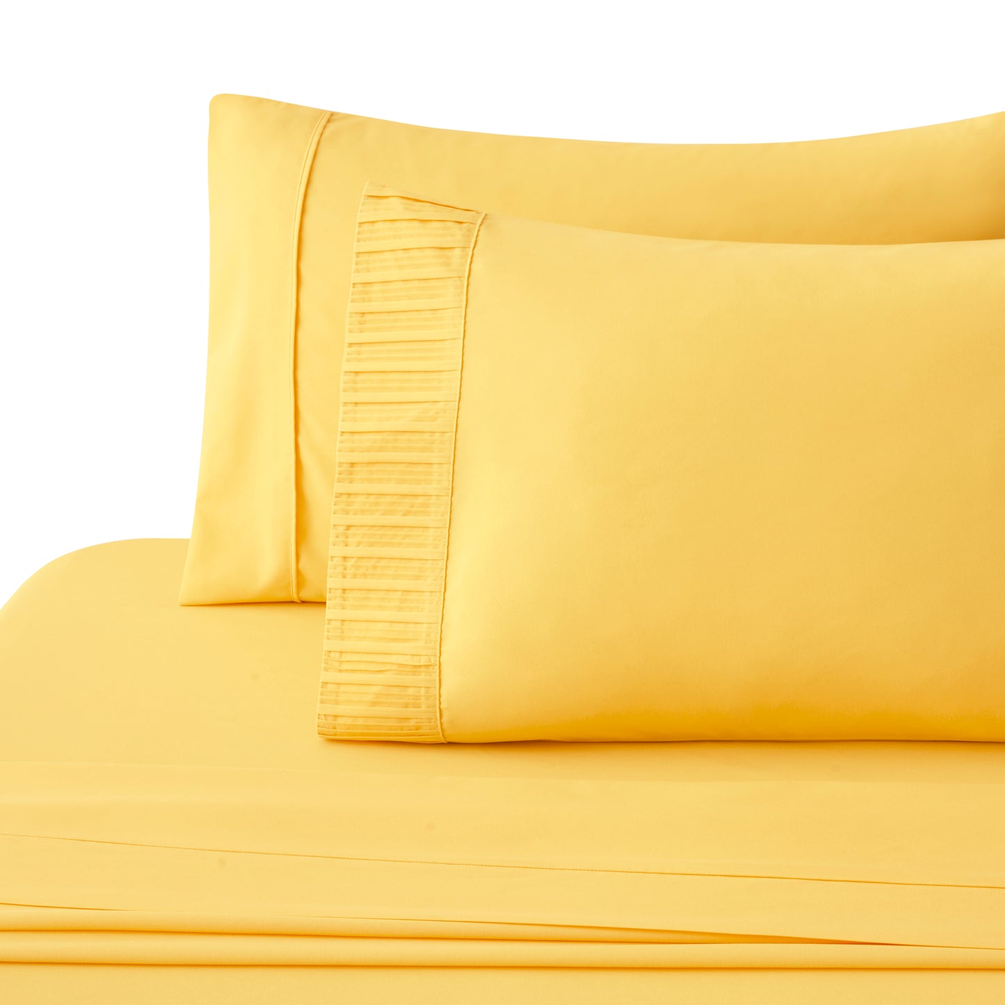 Solid Rayon from Bamboo Soft Silky Deep Pocket Bedding All Season Sheet Set, Yellow