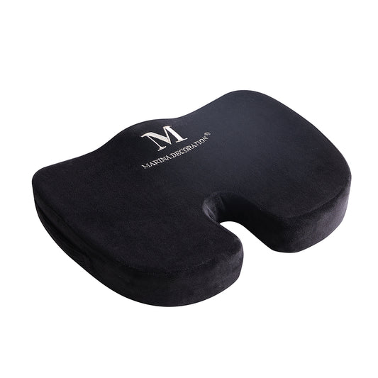 Memory Foam Comfort Non-Slip Seat Cushion for Office Car Home Chair – Sciatica & Back Pain Relief Pillow