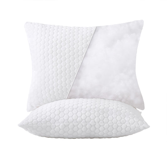 Oreiller Breathable Soft 3D Embossed Cozy Plush Sleeping Bed Pillow for Side and Back Sleepers, Jumbo Size