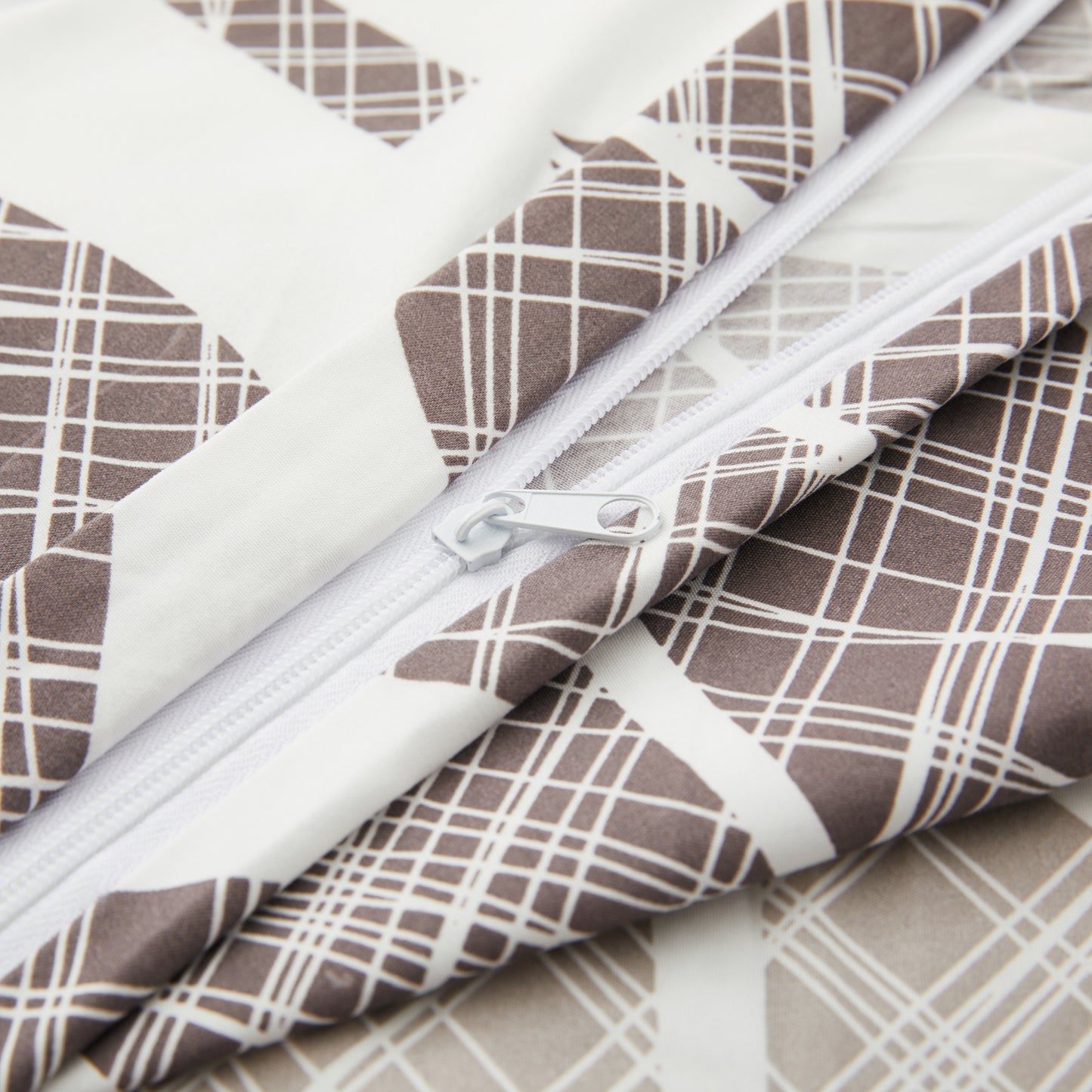 Printed Rayon from Bamboo Soft Bedding Silky Zipper All Season Duvet Cover Set, Modern Colorful Leaves