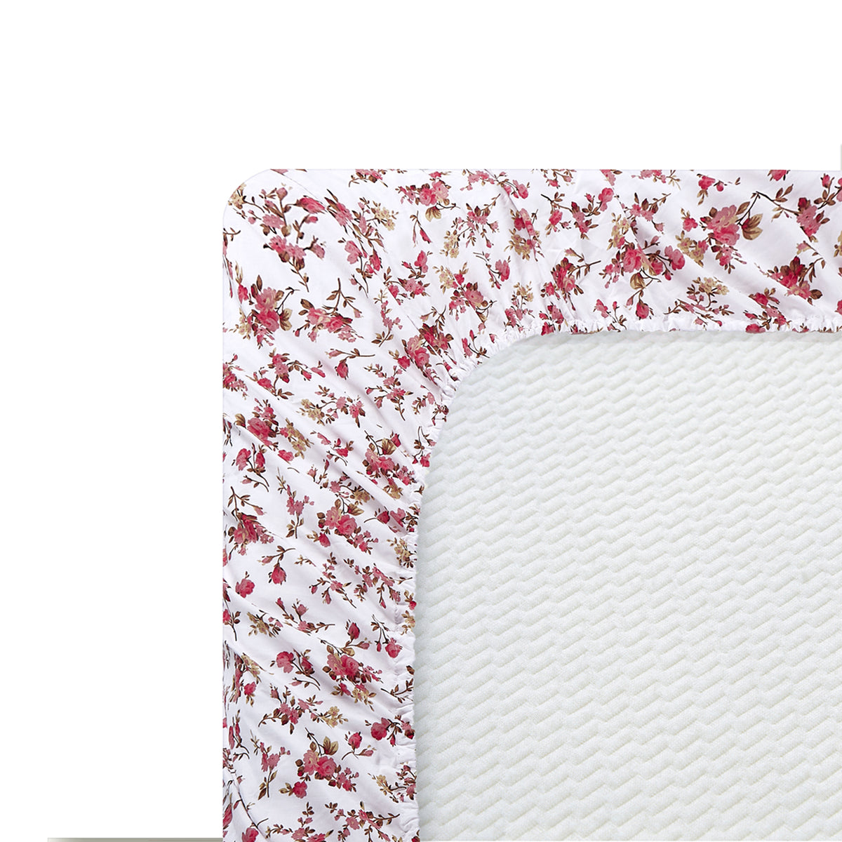 Printed Rayon from Bamboo Soft Deep Pocket Bedding All Season Sheet Set, Pink Small Ditsy Floral