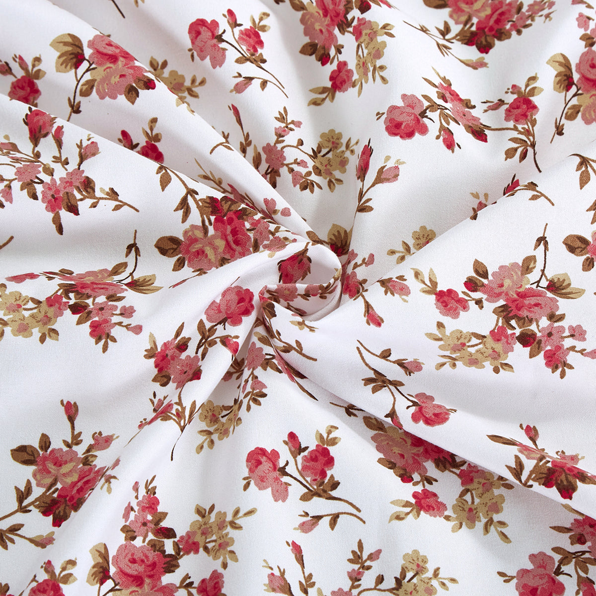 Printed Rayon from Bamboo Soft Deep Pocket Bedding All Season Sheet Set, Pink Small Ditsy Floral
