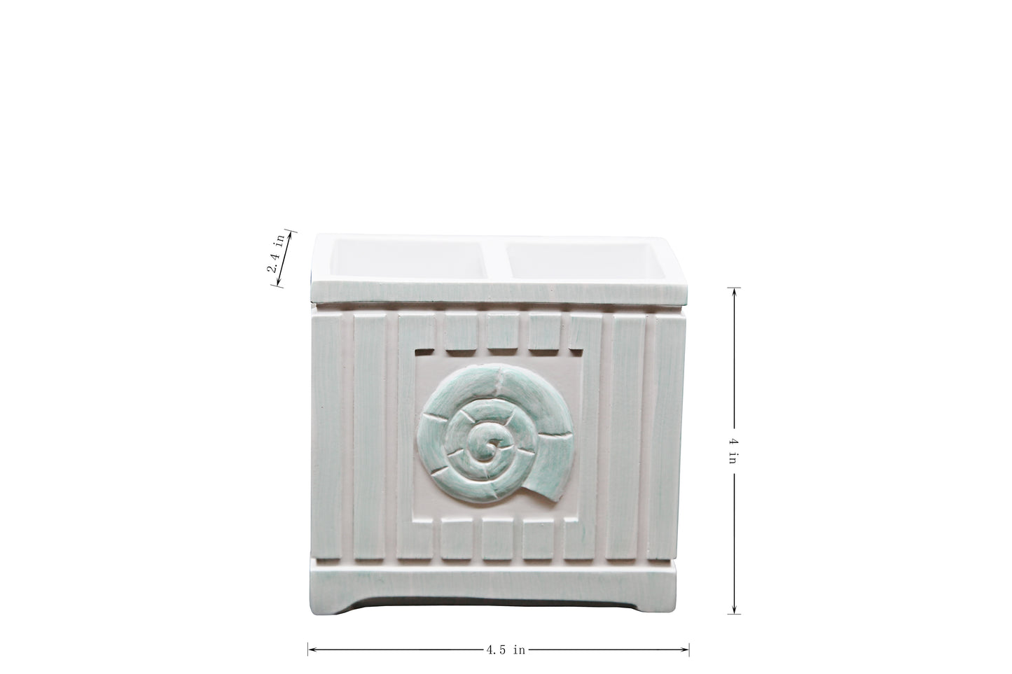 Modern Luxury Décor Bath Accessory Ensemble Bathroom Lotion Dispenser Toothbrush Holder Tumbler Soap Dish, Marina Green Beach