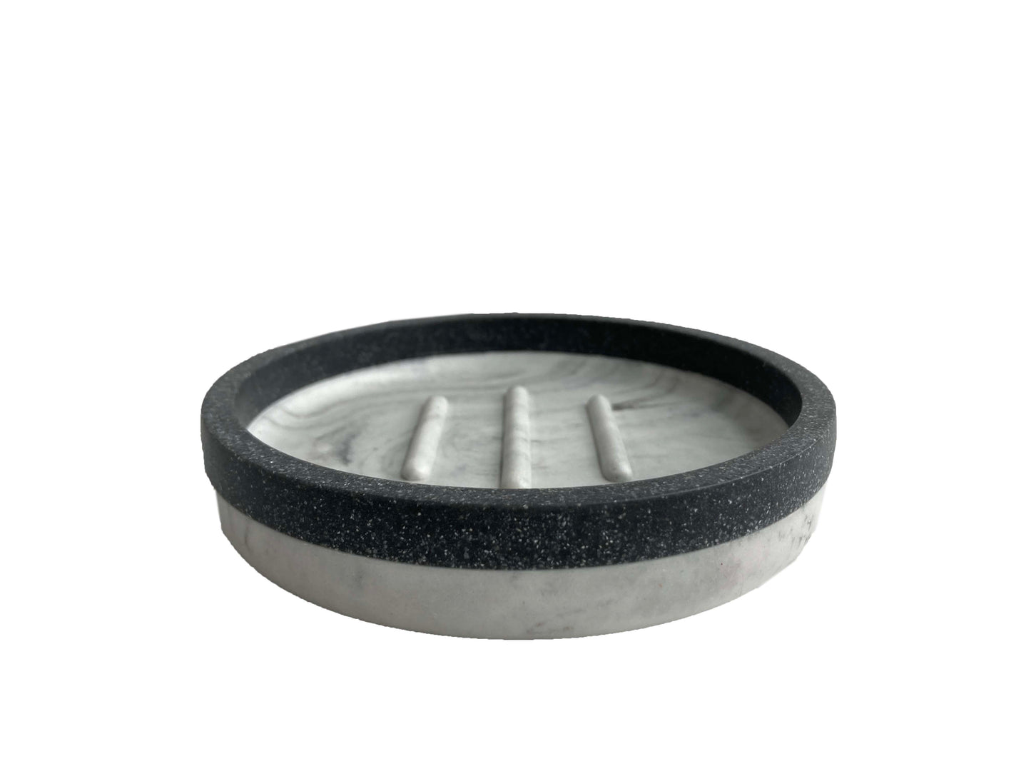 Modern Luxury Décor Bath Accessory Ensemble Bathroom Lotion Dispenser Toothbrush Holder Tumbler Soap Dish, Black White Marble