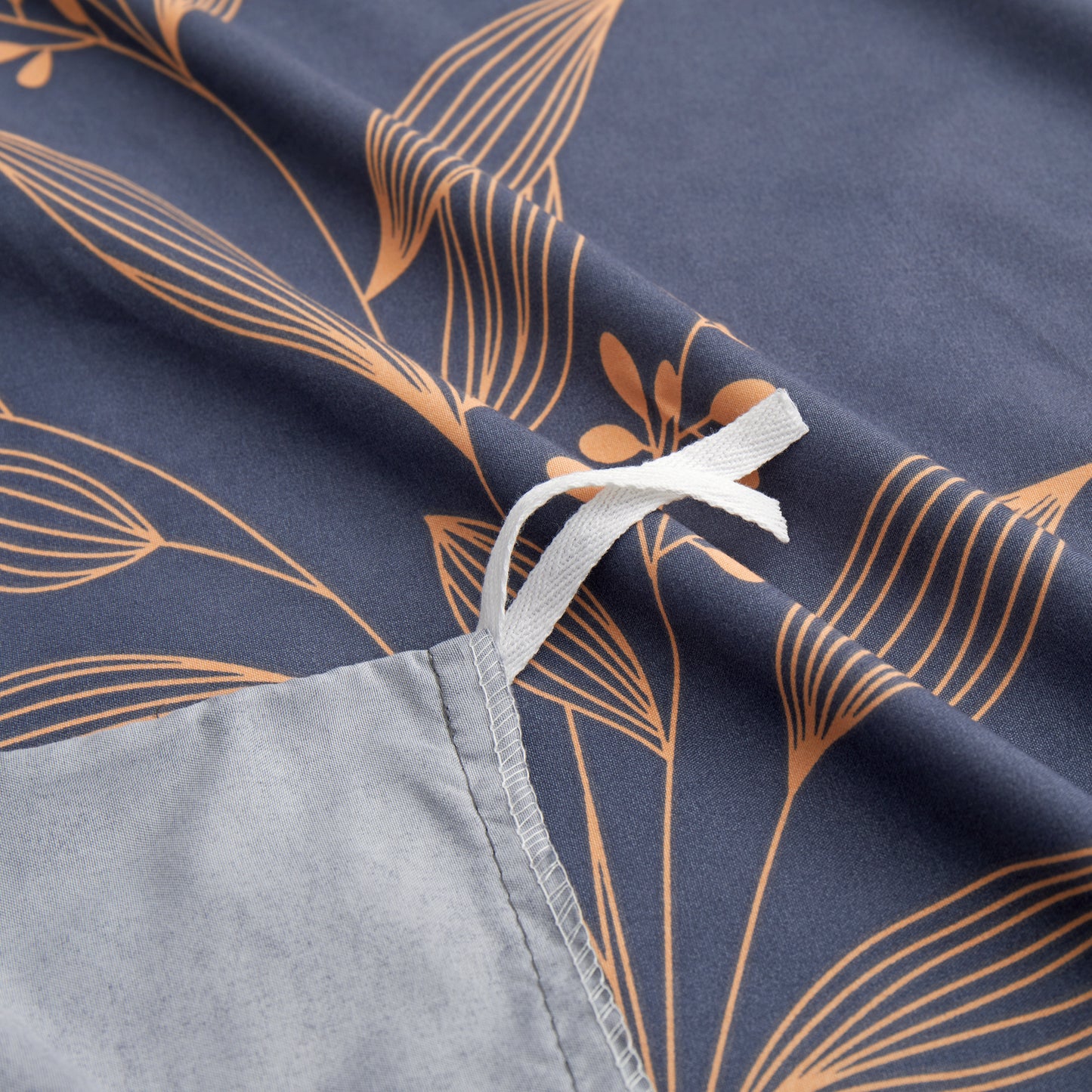 Printed Rayon from Bamboo Soft All Season Duvet Cover Fitted Sheet Ensemble Bedding Set with Zipper and Corner Tie, Romantic Floral