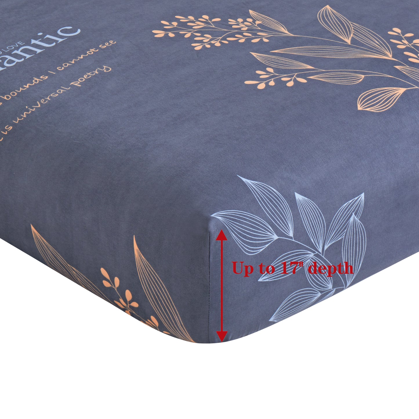 Printed Rayon from Bamboo Soft Deep Pocket Bedding All Season Sheet Set, Romantic Floral